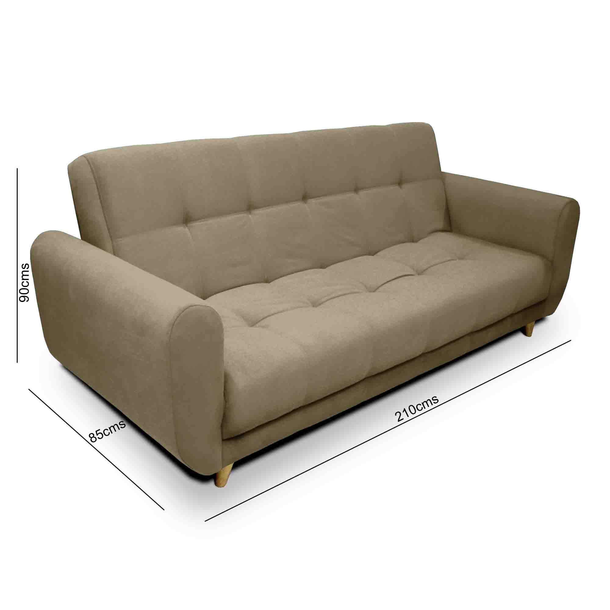 Sofa Cama Comfort Sistema Clic Clac Color Beige